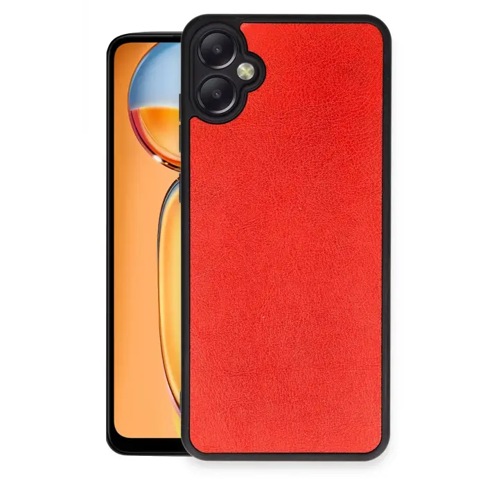 Lopard Samsung Galaxy A06 Kılıf Aras Deri Kapak - Kırmızı