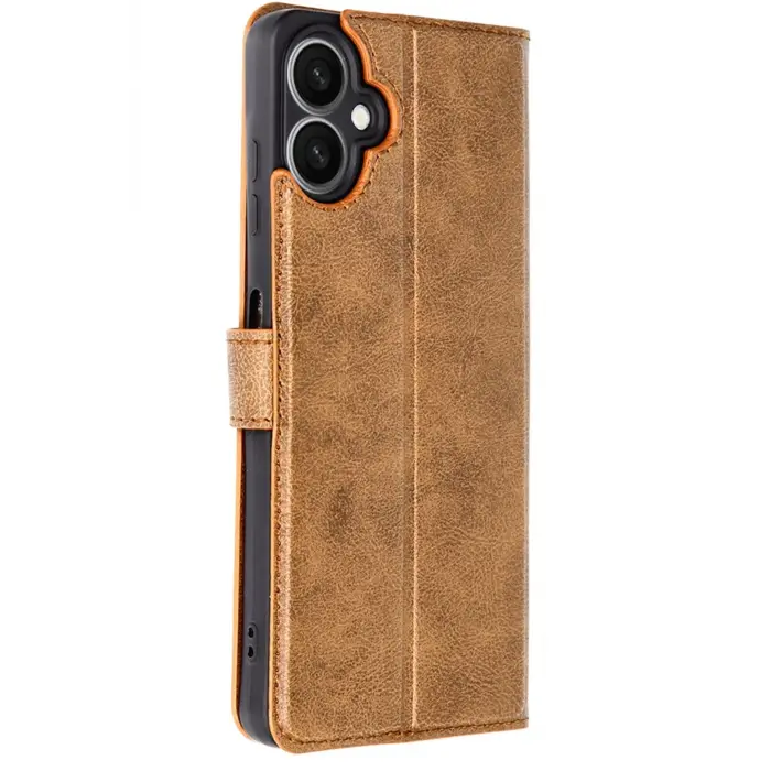 Lopard Samsung Galaxy A06 Kılıf Trend S Plus Kapaklı Kılıf - Taba