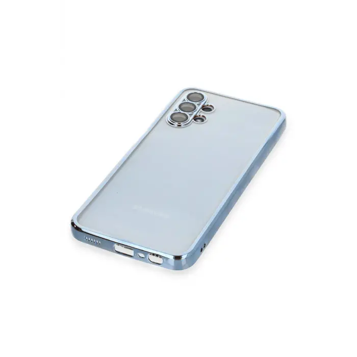 Lopard Samsung Galaxy A13 4g Kılıf Razer Lensli Silikon - Açık Mavi