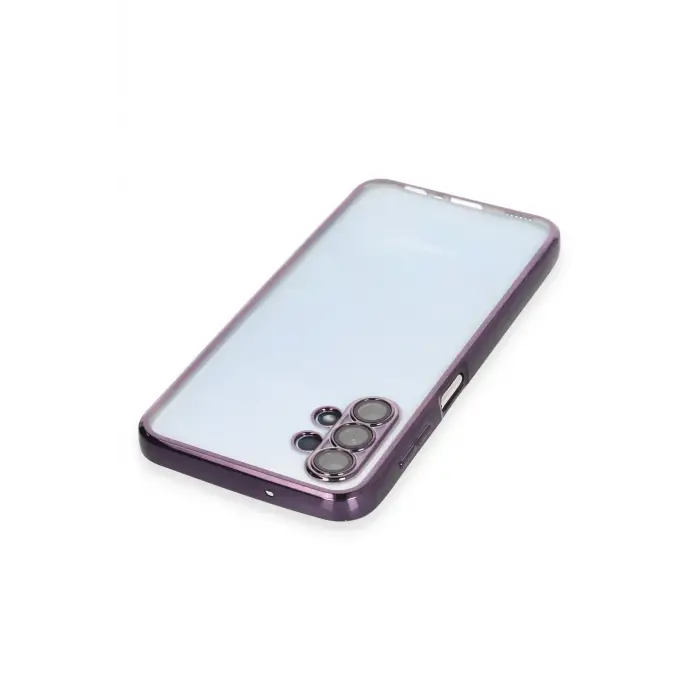 Lopard Samsung Galaxy A13 4g Kılıf Razer Lensli Silikon - Mor