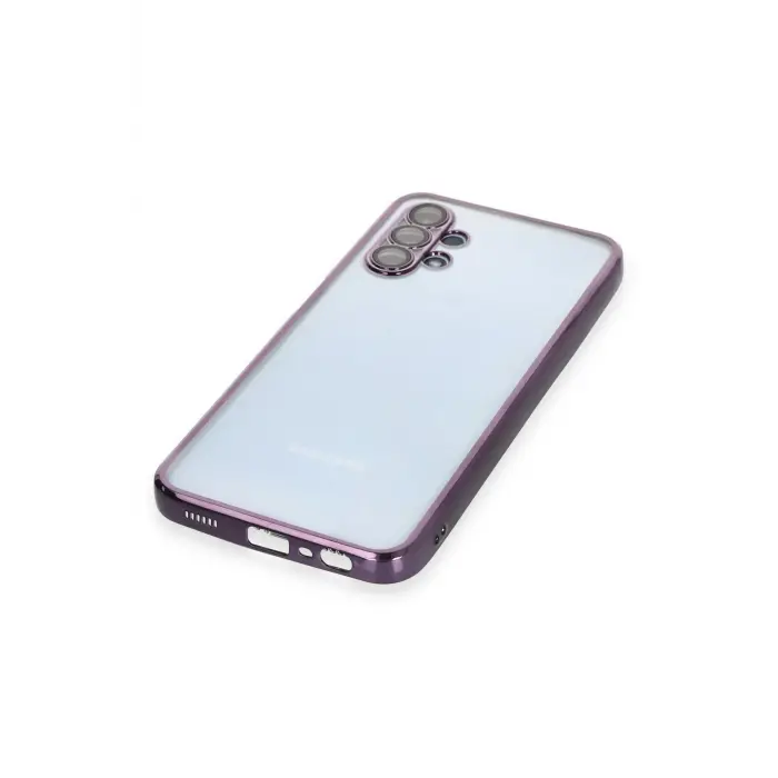 Lopard Samsung Galaxy A13 4g Kılıf Razer Lensli Silikon - Mor