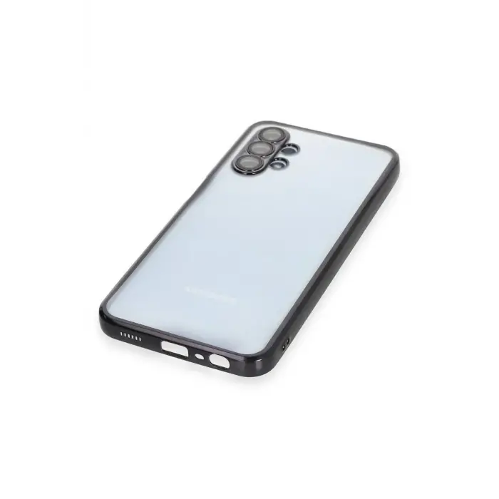 Lopard Samsung Galaxy A13 4g Kılıf Razer Lensli Silikon - Siyah