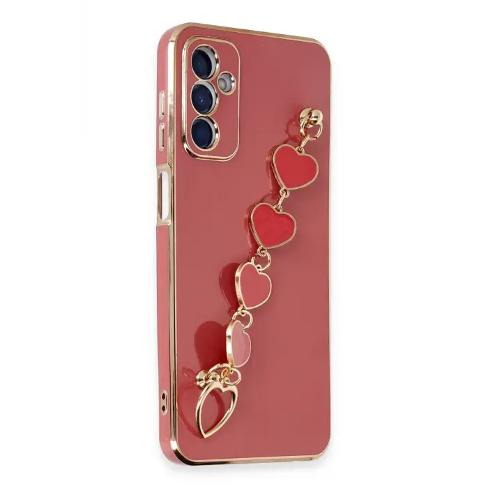 Lopard Samsung Galaxy A14 4g Kılıf Esila Silikon - Kırmızı