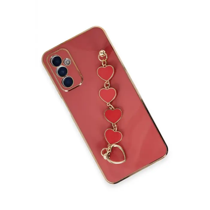 Lopard Samsung Galaxy A14 4g Kılıf Esila Silikon - Kırmızı