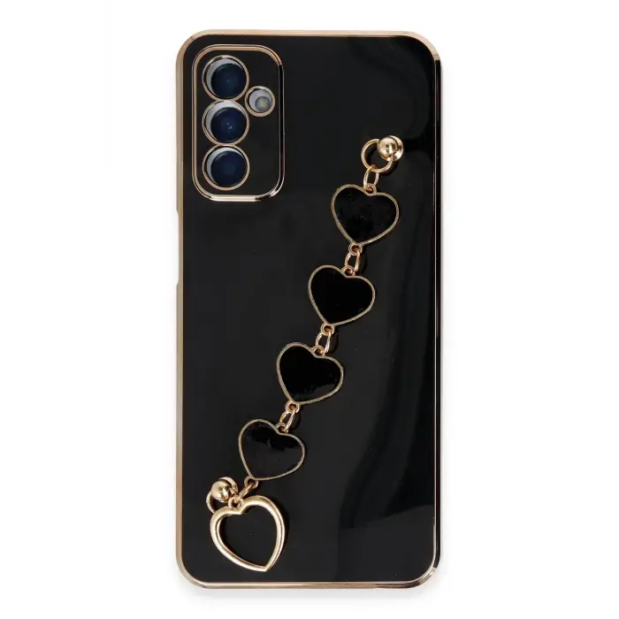 Lopard Samsung Galaxy A14 4g Kılıf Esila Silikon - Siyah