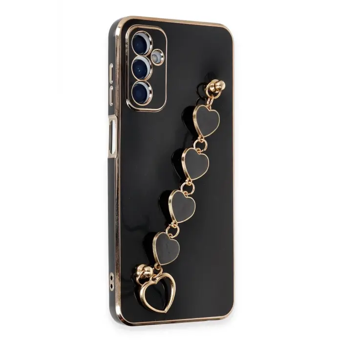 Lopard Samsung Galaxy A14 4g Kılıf Esila Silikon - Siyah