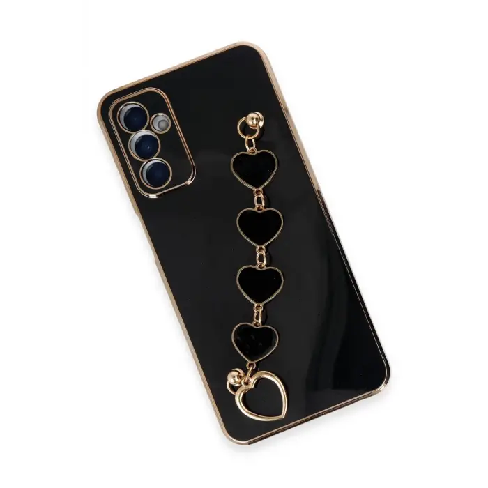 Lopard Samsung Galaxy A14 4g Kılıf Esila Silikon - Siyah