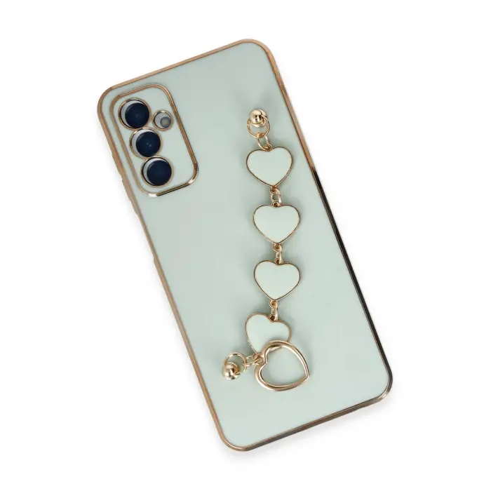 Lopard Samsung Galaxy A14 4g Kılıf Esila Silikon - Su Yeşili