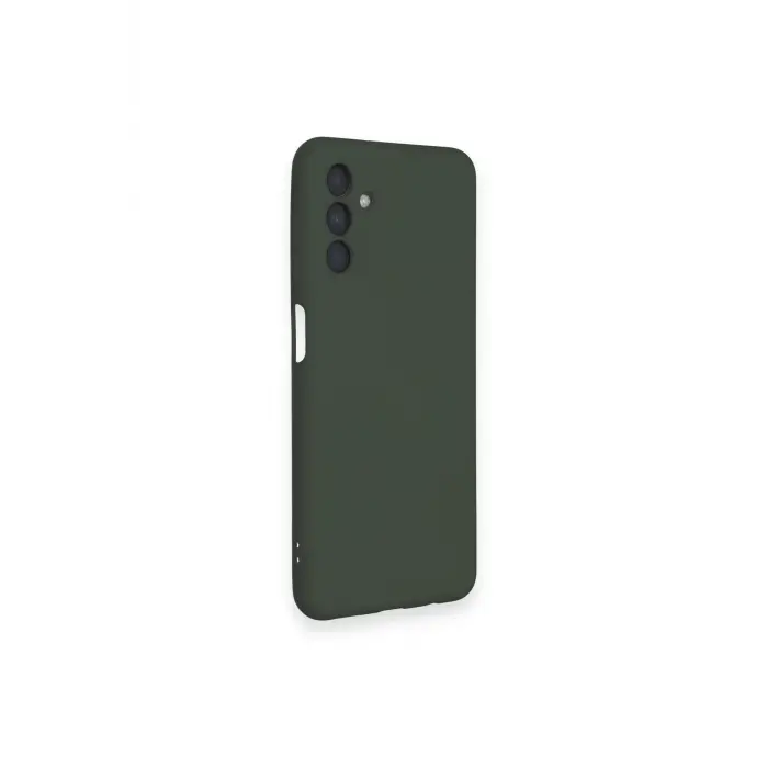 Lopard Samsung Galaxy A14 4g Kılıf Nano İçi Kadife Silikon - Koyu Yeşil