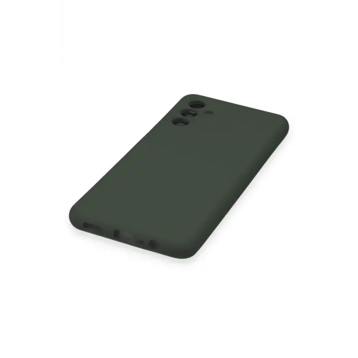 Lopard Samsung Galaxy A14 4g Kılıf Nano İçi Kadife Silikon - Koyu Yeşil