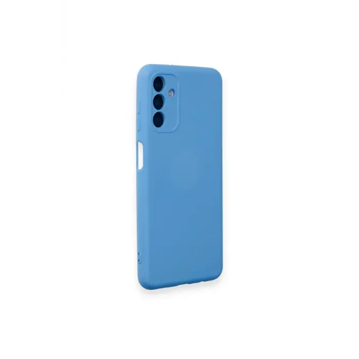 Lopard Samsung Galaxy A14 4g Kılıf Nano İçi Kadife Silikon - Mavi