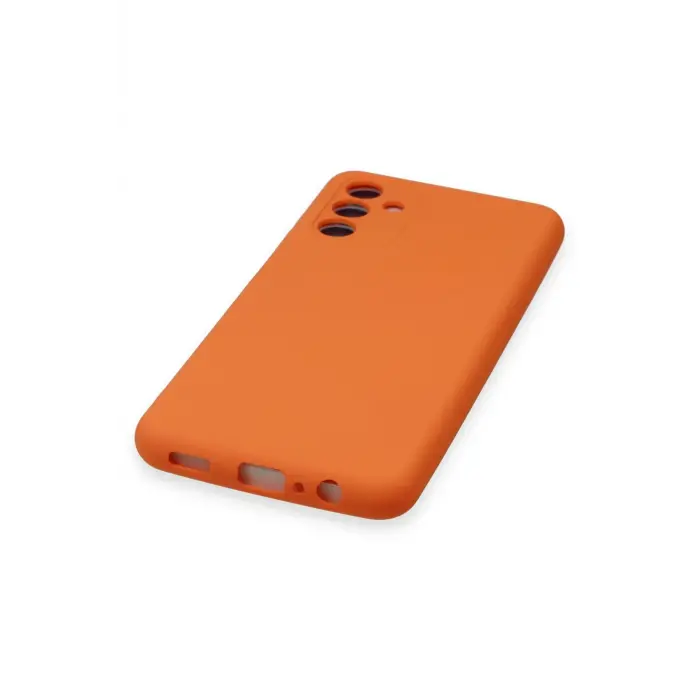 Lopard Samsung Galaxy A14 4g Kılıf Nano İçi Kadife Silikon - Turuncu