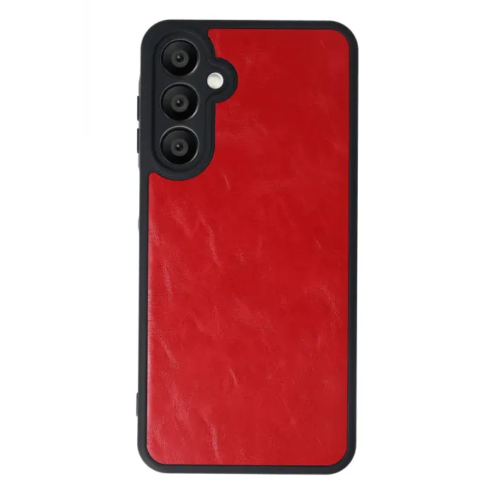 Lopard Samsung Galaxy A16 5g Kılıf Aras Deri Kapak - Kırmızı