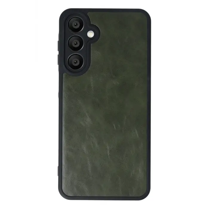 Lopard Samsung Galaxy A16 5g Kılıf Aras Deri Kapak - Koyu Yeşil