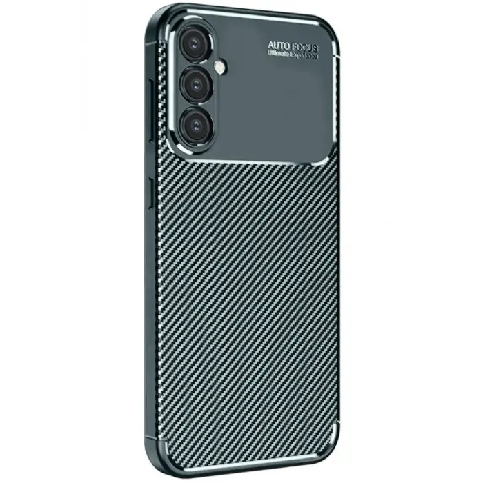 Lopard Samsung Galaxy A16 5g Kılıf Auto Focus Karbon Kapak - Koyu Yeşil