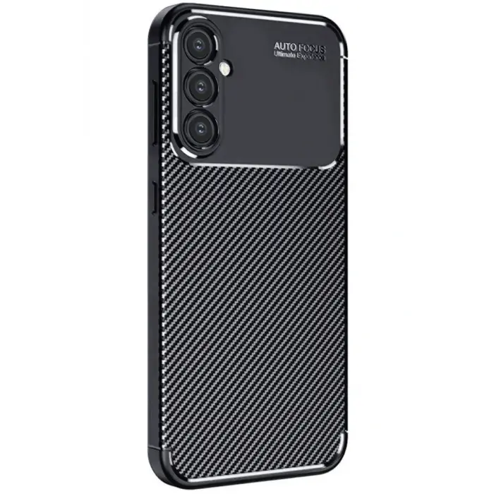 Lopard Samsung Galaxy A16 5g Kılıf Auto Focus Karbon Kapak - Siyah