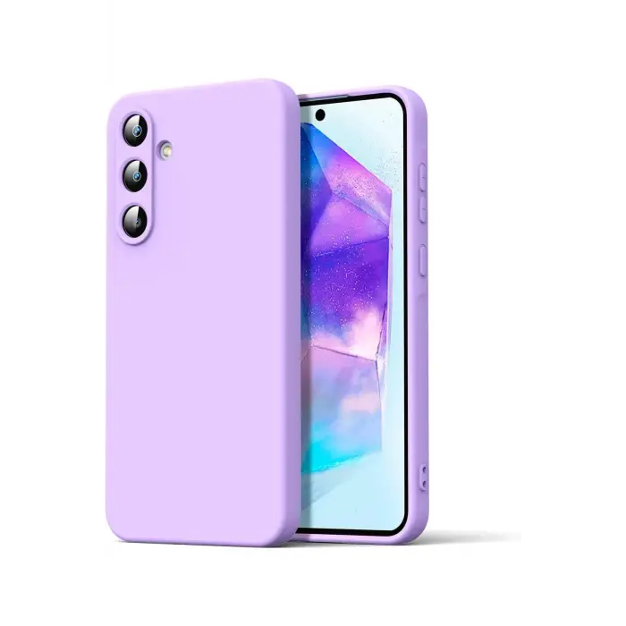 Lopard Samsung Galaxy A16 5g Kılıf Nano İçi Kadife Silikon - Lila