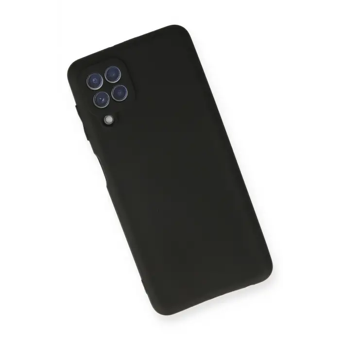 Lopard Samsung Galaxy A22 Kılıf First Silikon - Siyah