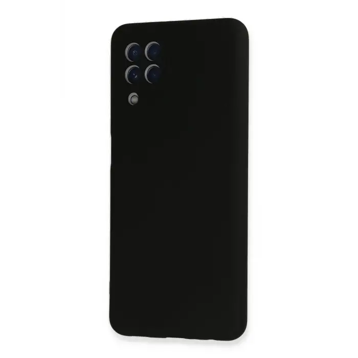 Lopard Samsung Galaxy A22 Kılıf Nano İçi Kadife Silikon - Siyah