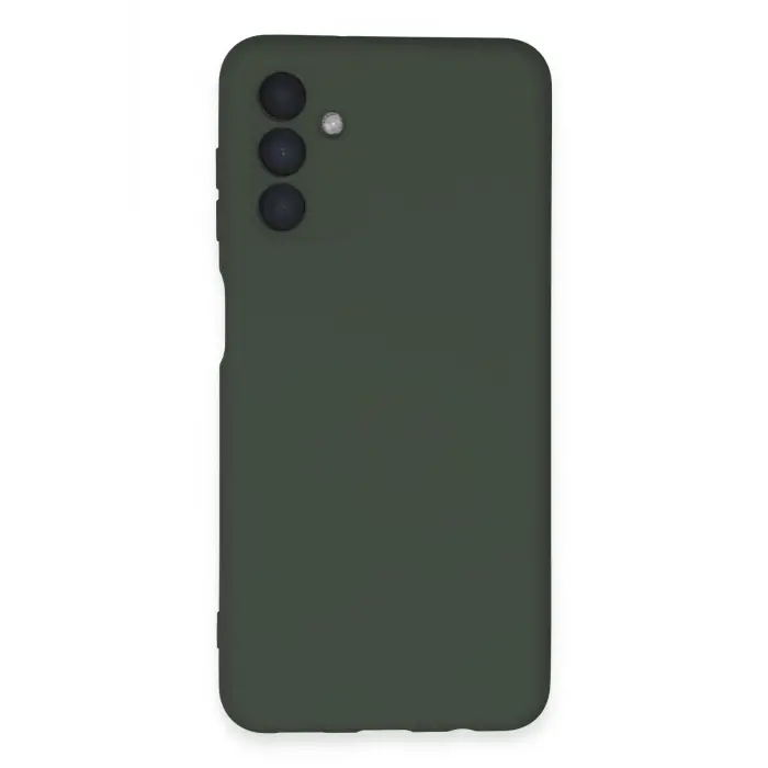 Lopard Samsung Galaxy A24 4g Kılıf Nano İçi Kadife Silikon - Koyu Yeşil