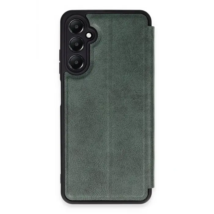 Lopard Samsung Galaxy A25 5g Kılıf Flip Cover - Koyu Yeşil