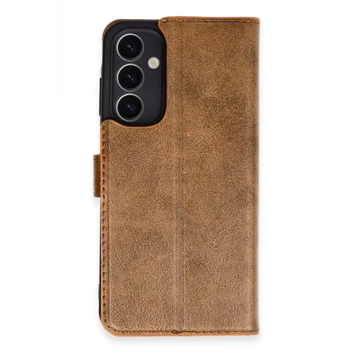 Lopard Samsung Galaxy A25 5g Kılıf Trend S Plus Kapaklı Kılıf - Taba