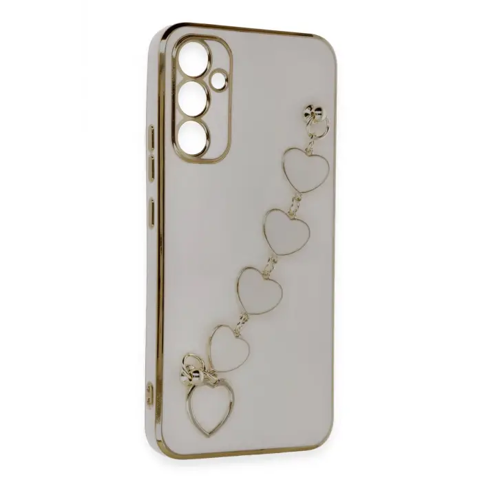 Lopard Samsung Galaxy A34 5g Kılıf Esila Silikon - Pudra