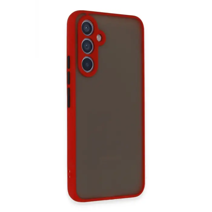 Lopard Samsung Galaxy A34 5g Kılıf Montreal Silikon Kapak - Kırmızı