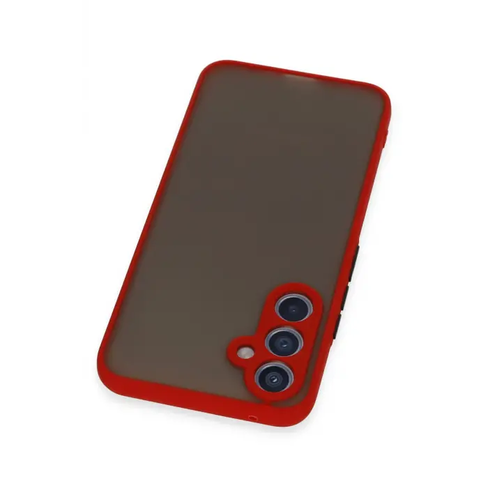 Lopard Samsung Galaxy A34 5g Kılıf Montreal Silikon Kapak - Kırmızı