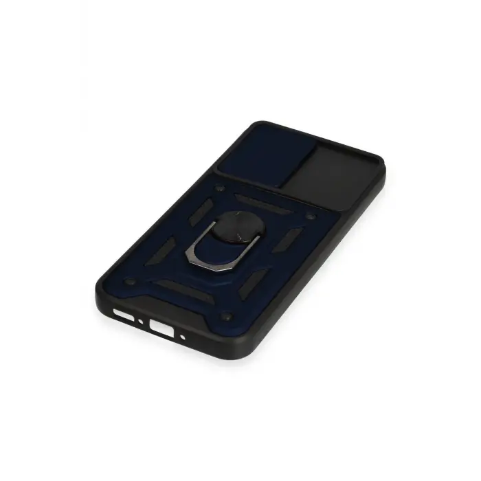 Lopard Samsung Galaxy A34 5g Kılıf Pars Lens Yüzüklü Silikon - Lacivert