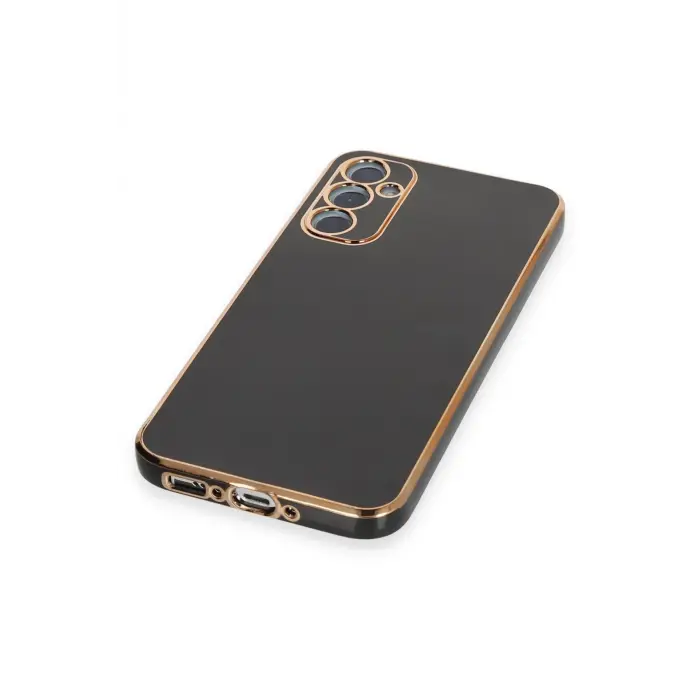 Lopard Samsung Galaxy A34 5g Kılıf Volet Silikon - Siyah