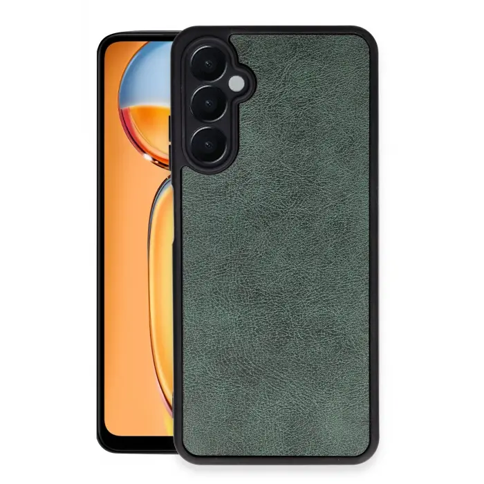 Lopard Samsung Galaxy A35 5g Kılıf Aras Deri Kapak - Koyu Yeşil