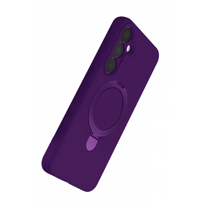 Lopard Samsung Galaxy A35 5g Regal Magsafe Standlı Kapak - Derin Mor