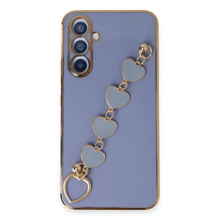 Lopard Samsung Galaxy A54 5g Kılıf Esila Silikon - Gri