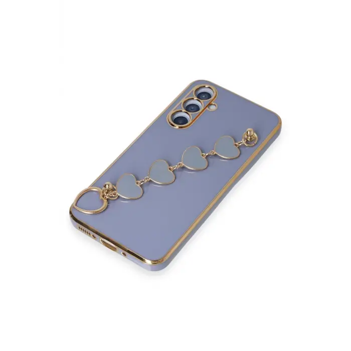 Lopard Samsung Galaxy A54 5g Kılıf Esila Silikon - Gri