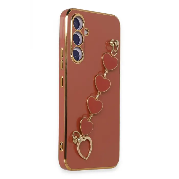 Lopard Samsung Galaxy A54 5g Kılıf Esila Silikon - Kırmızı