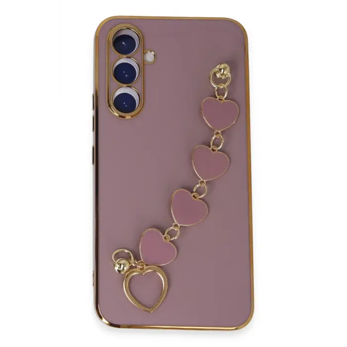 Lopard Samsung Galaxy A54 5g Kılıf Esila Silikon - Mor