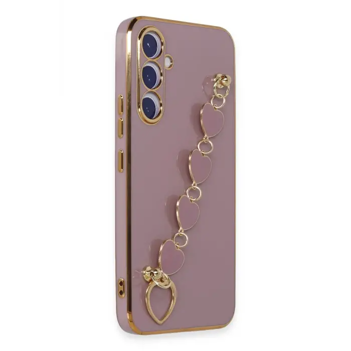 Lopard Samsung Galaxy A54 5g Kılıf Esila Silikon - Mor