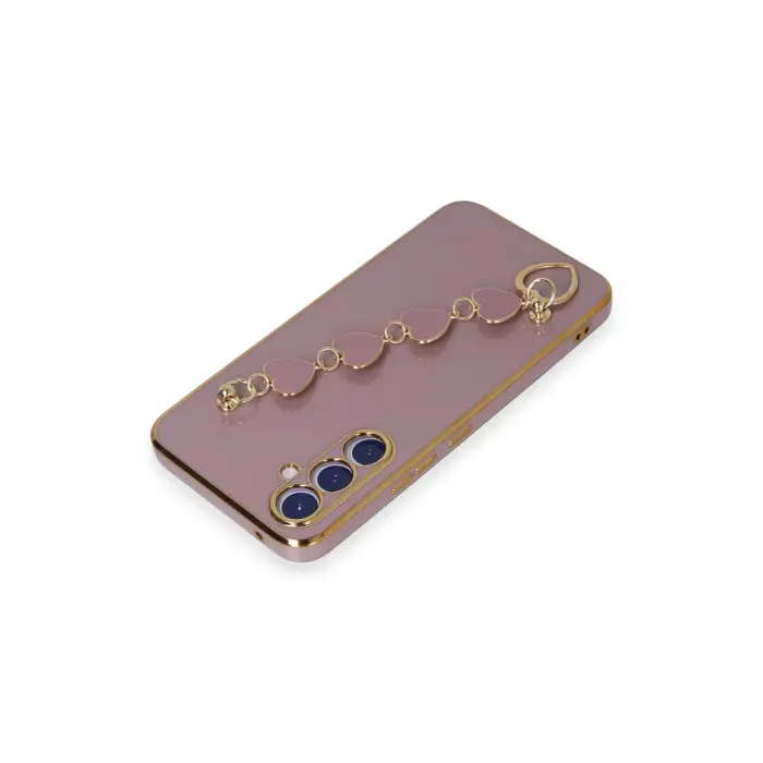 Lopard Samsung Galaxy A54 5g Kılıf Esila Silikon - Mor