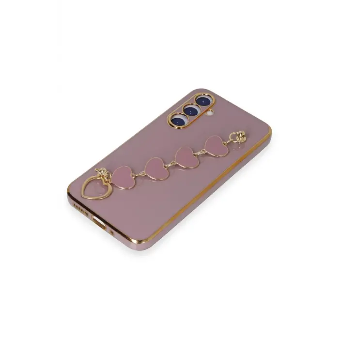 Lopard Samsung Galaxy A54 5g Kılıf Esila Silikon - Mor