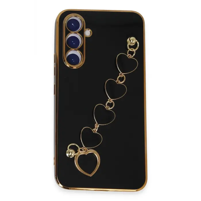 Lopard Samsung Galaxy A54 5g Kılıf Esila Silikon - Siyah