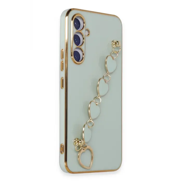 Lopard Samsung Galaxy A54 5g Kılıf Esila Silikon - Su Yeşili