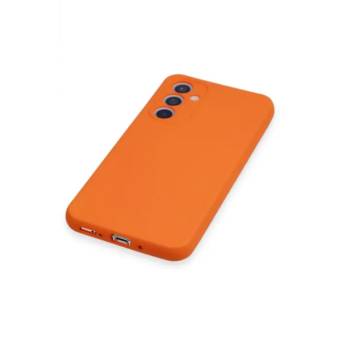 Lopard Samsung Galaxy A54 5g Kılıf Nano İçi Kadife Silikon - Turuncu