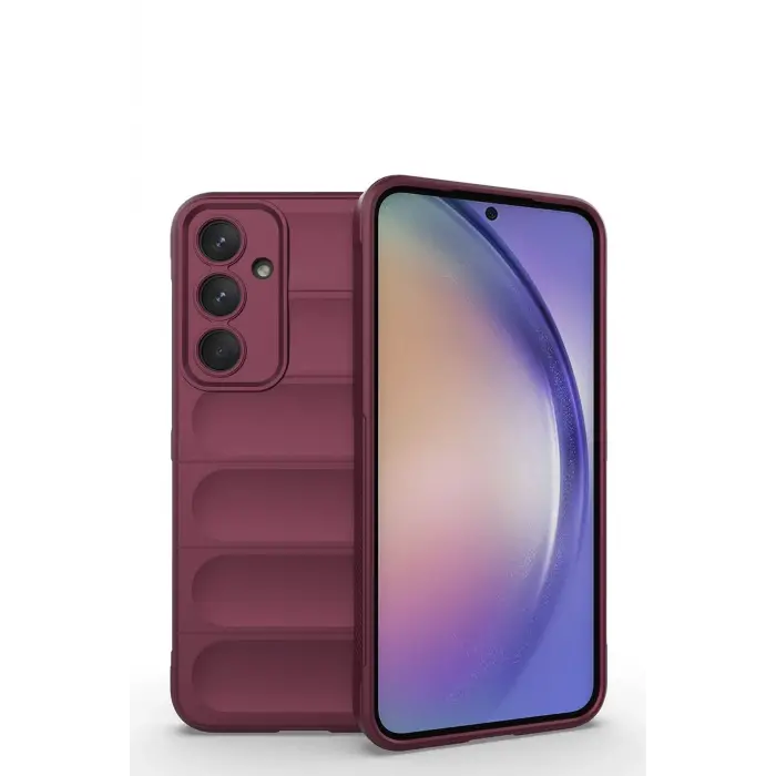 Lopard Samsung Galaxy M14 5g Kılıf Optimum Silikon - Bordo