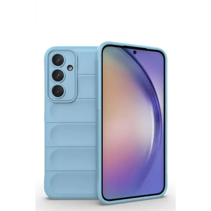 Lopard Samsung Galaxy M14 5g Kılıf Optimum Silikon - Sky Blue