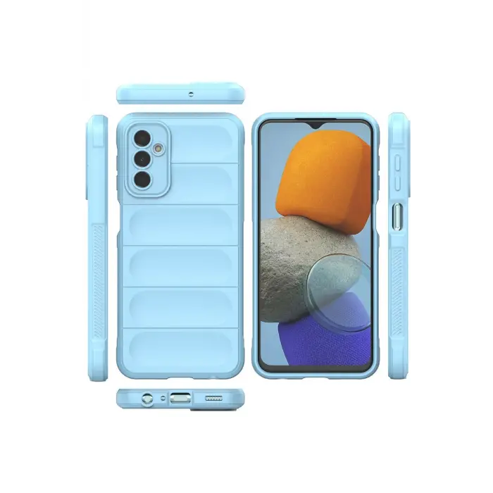 Lopard Samsung Galaxy M23 Kılıf Optimum Silikon - Sky Blue