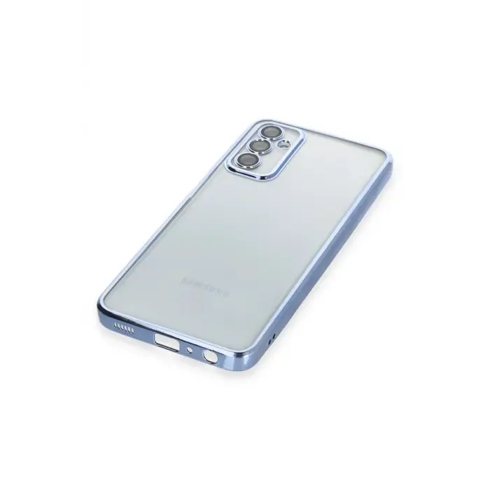 Lopard Samsung Galaxy M23 Kılıf Razer Lensli Silikon - Açık Mavi