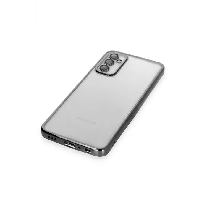 Lopard Samsung Galaxy M23 Kılıf Razer Lensli Silikon - Siyah