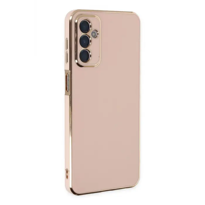 Lopard Samsung Galaxy M23 Kılıf Volet Silikon - Pembe