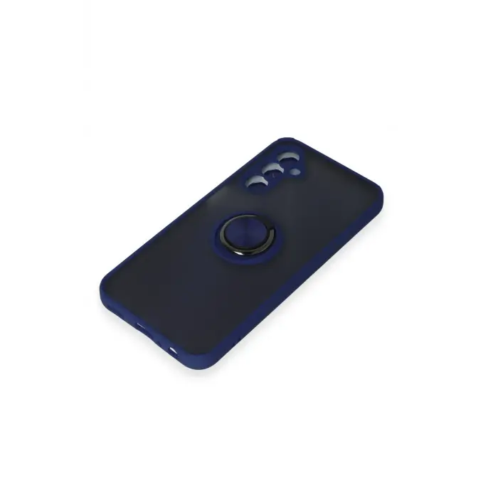 Lopard Samsung Galaxy M34 5g Kılıf Montreal Yüzüklü Silikon Kapak - Lacivert